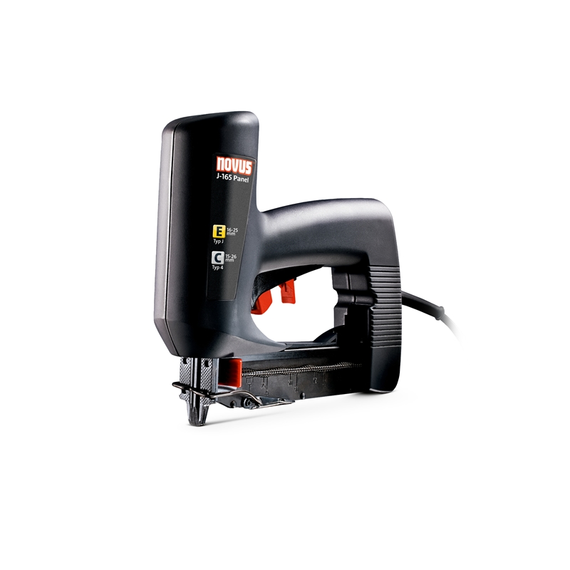 Novus Elektrotacker J-165 Panel | Agrafes C 15–26 mm | Pointes E 16–25 mm | 20 coups/min