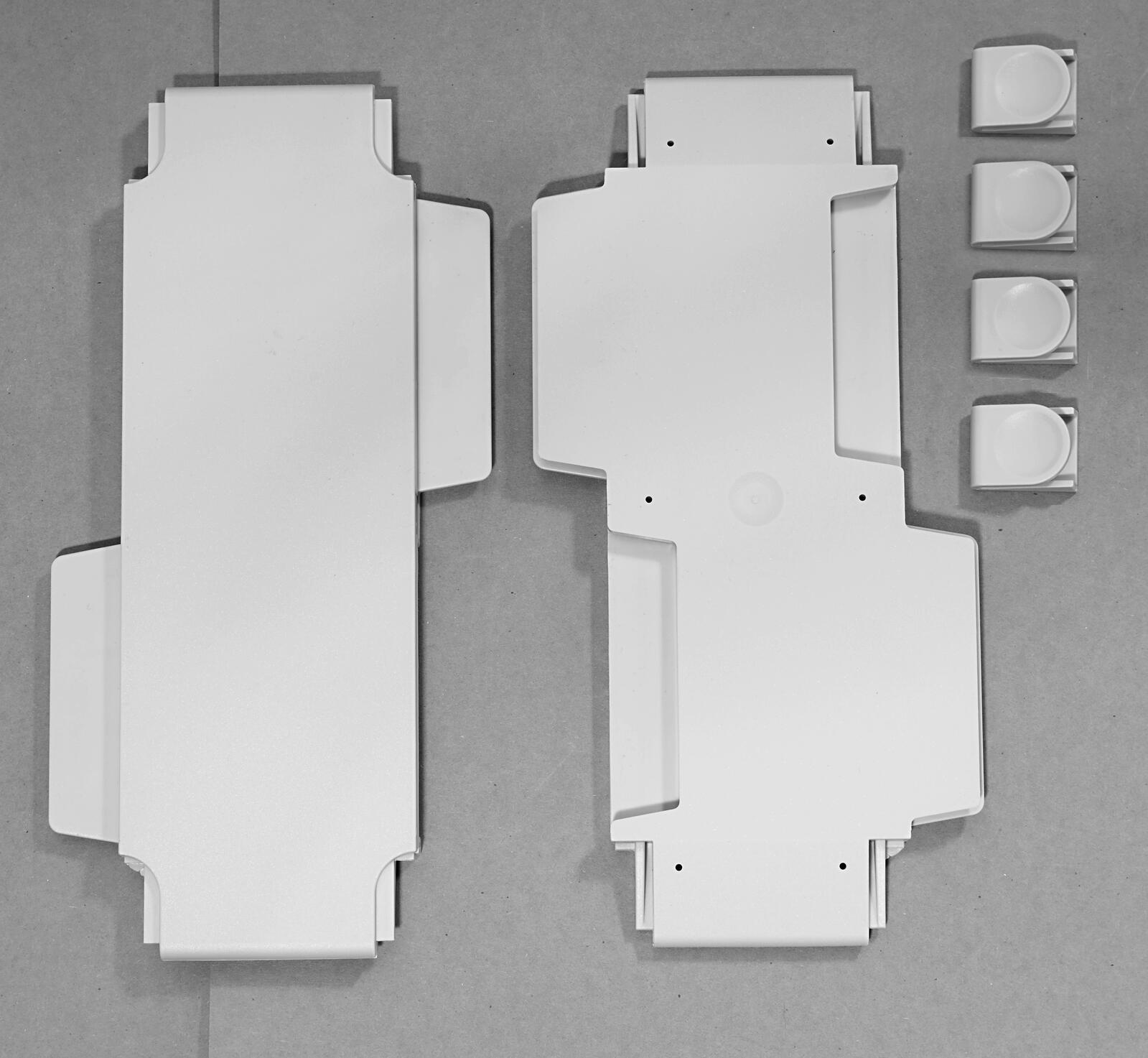 novus Plaque d'extension pour bras pivotants Set d'extension gris clair 1 set = 2 pièces