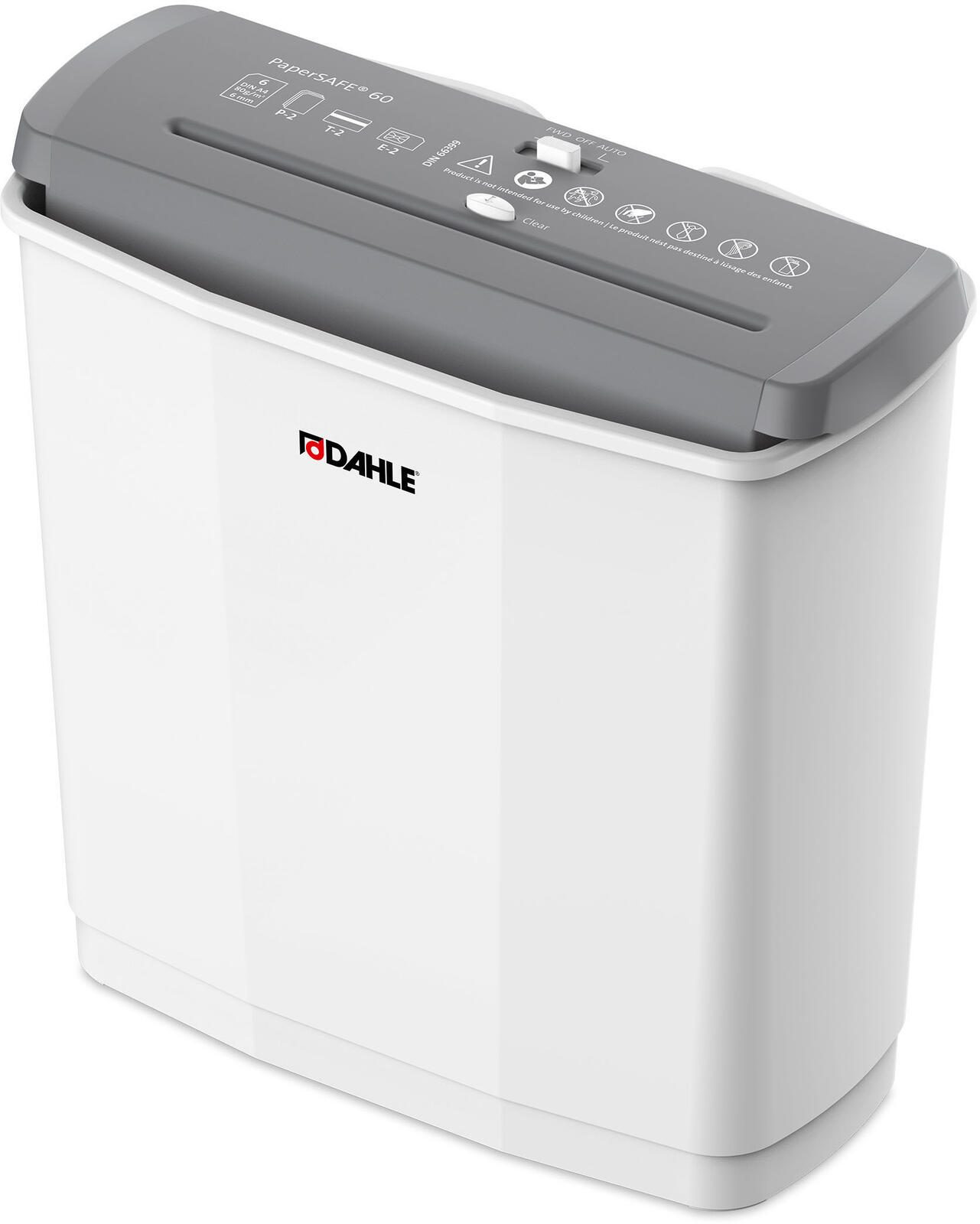 Broyeur de documents DAHLE PaperSAFE 60 à coupe en bandes (jusqu'à 6 feuilles)