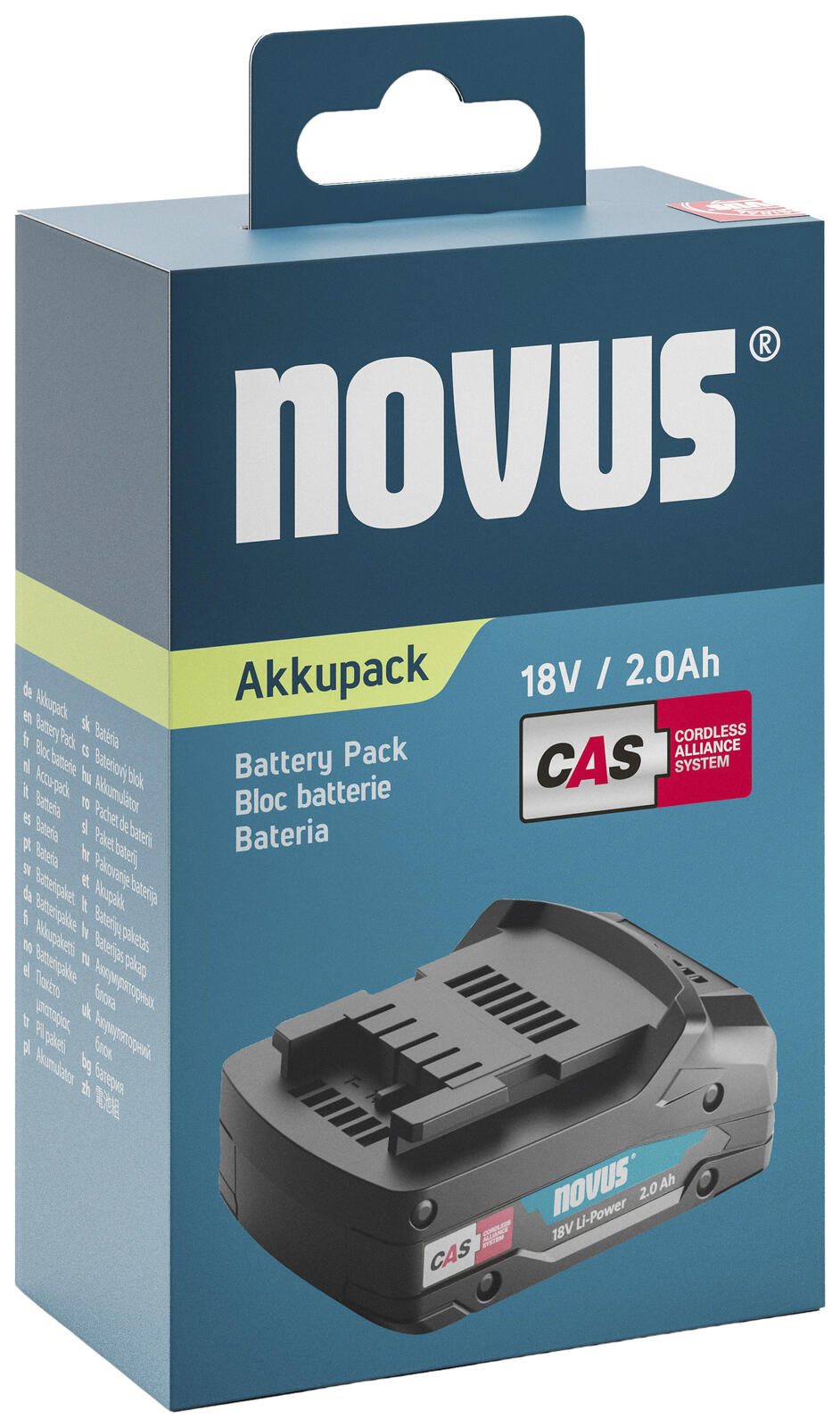 Batterie novus CAS LiHD avec technologie de charge Air Cooled 2,0 Ah