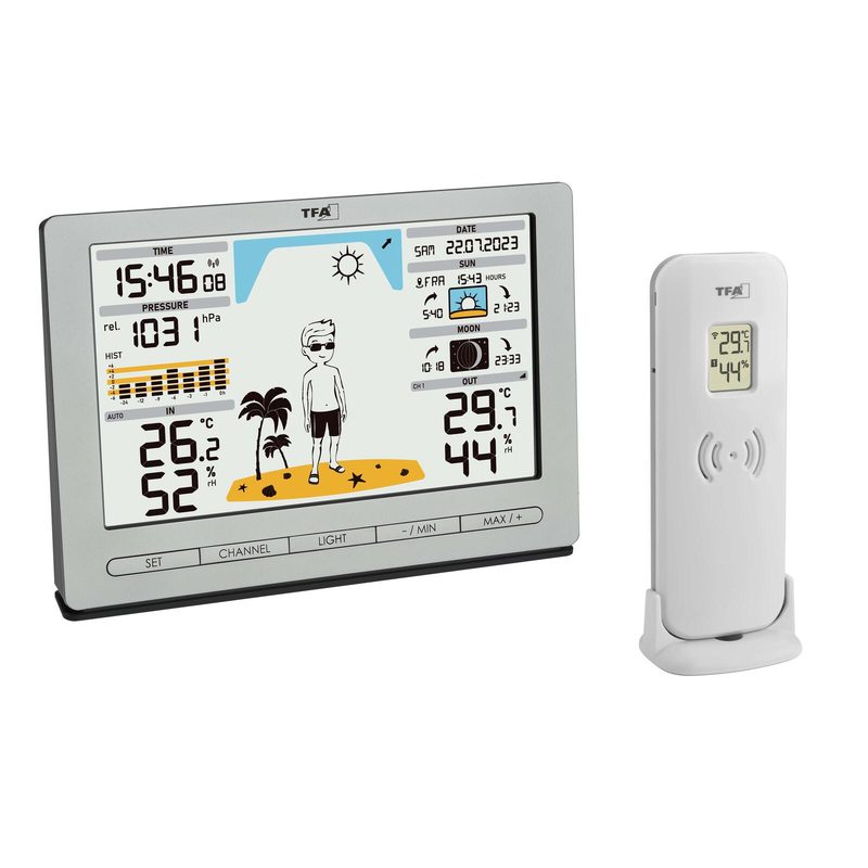 Station météo TFA® 35.1097 METEO JACK argent