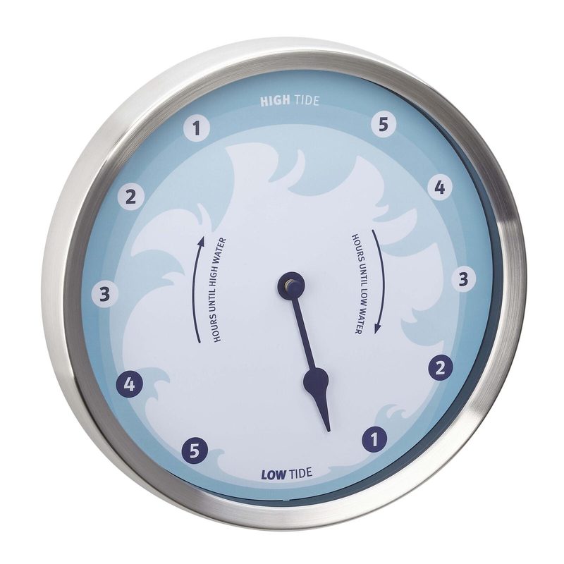 Horloge des marées 60.3029.06 Ø 22 cm argent métallisé - TFA®
