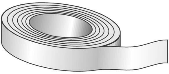Helios Ruban adhésif PVC DB 50 Rouleau 50 mm de large, 20 m de long, blanc