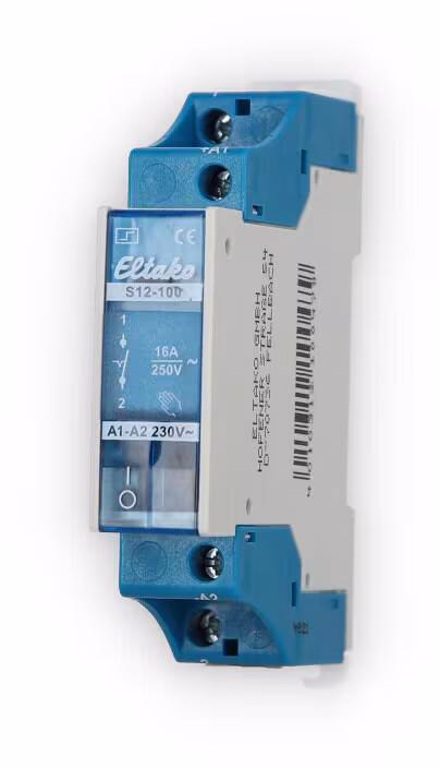 Eltako S12-100-230V Commutateur à impulsions, 1 contact NF 16A, 230V (21100030)