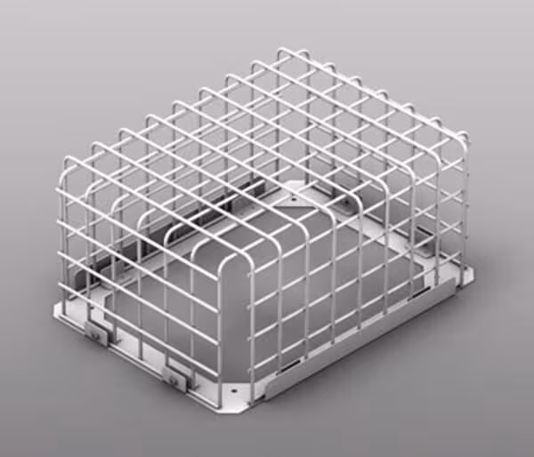 RZB Panier de protection anti-balles pour série GSUN3, 380x295x185 mm, acier, blanc
