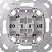 Gira 315500 Module interrupteur à bascule avec griffes de fixation, inverseur, 2 postes, 10 A, 250 V