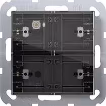 Gira 504200 Capteur tactile 4 Comfort 2 voies pour système KNX 55, avec touche de mise en service