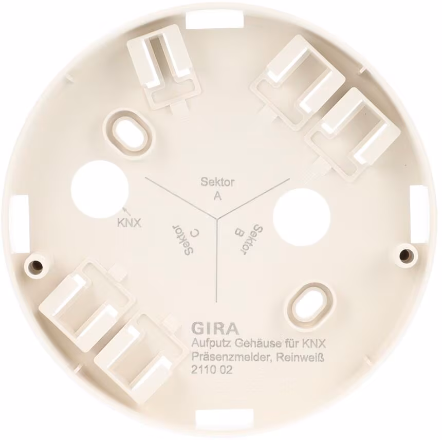 Boîtier de détecteur de présence Gira AP 211002