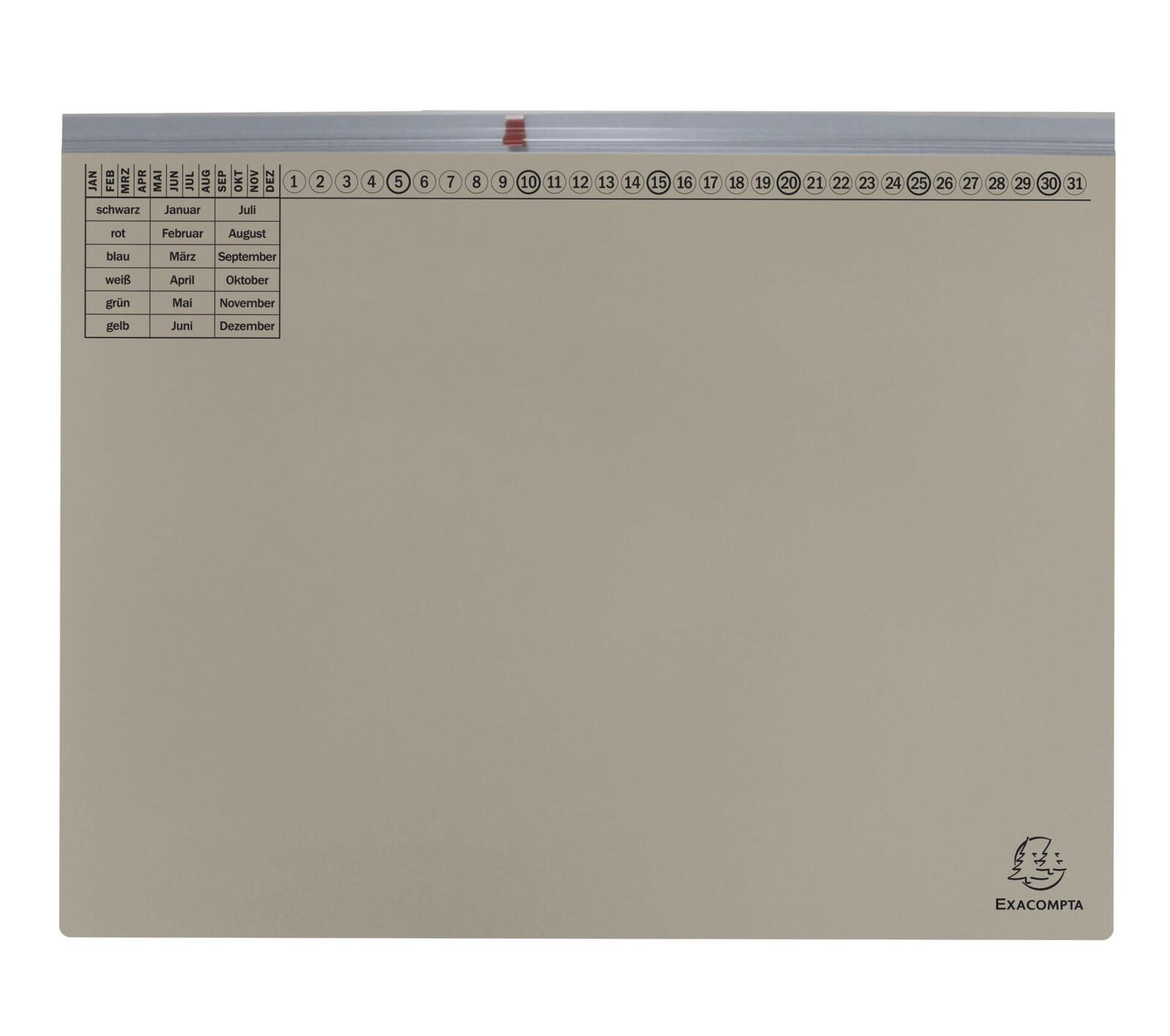 Exacompta Porte-documents suspendu Exaflex Premium DIN A4 avec reliure administrative gris — lot de 25 pièces