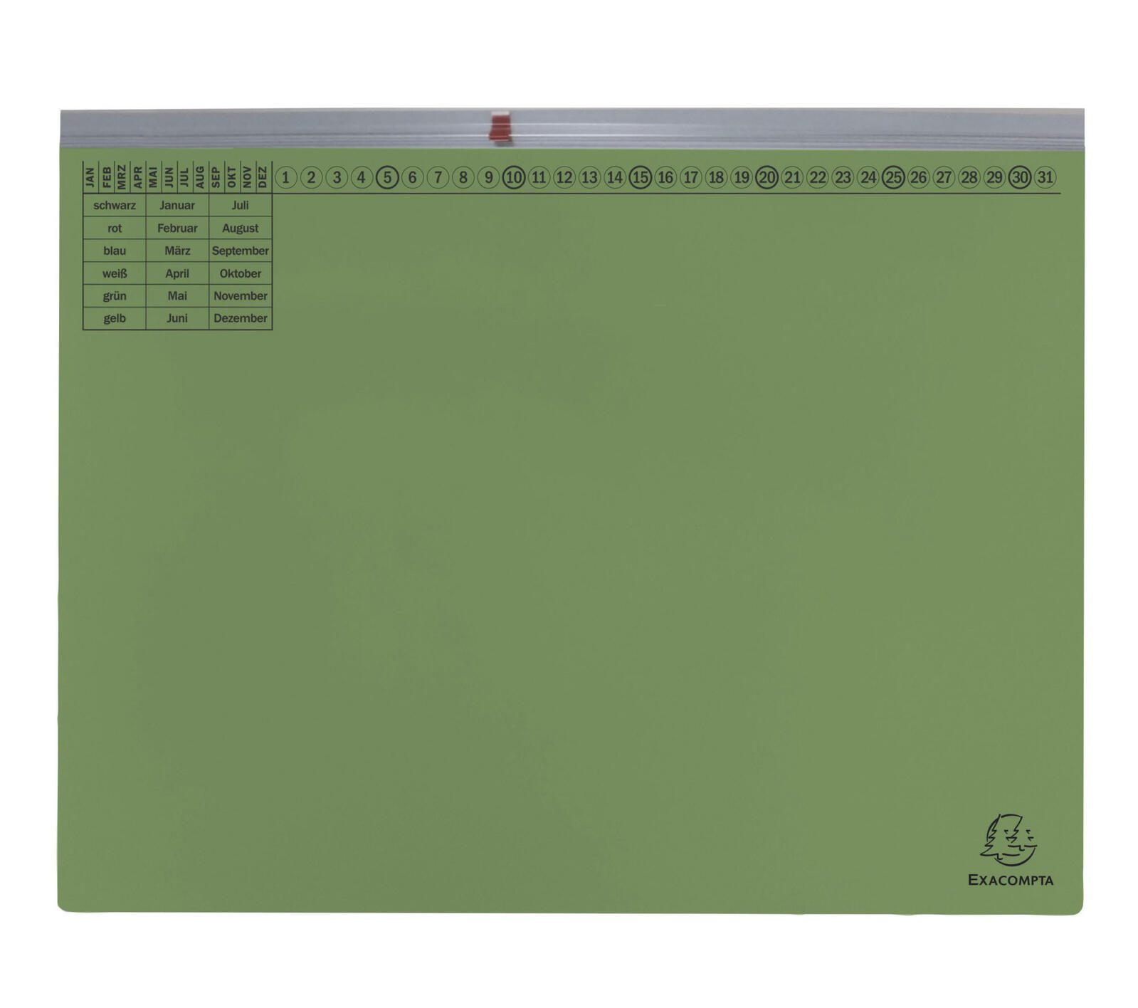Chemise à levier Exacompta Exaflex Premium (DIN A4, vert, lot de 25) — lot de 25 pièces