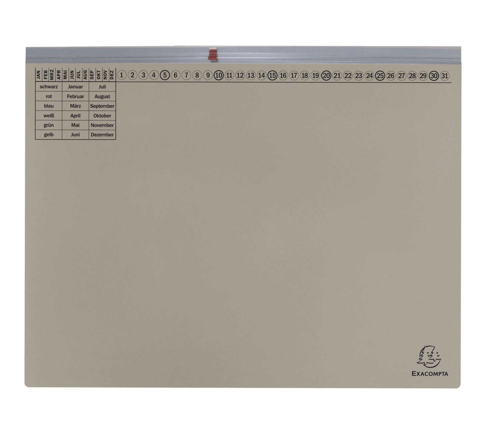 Exacompta Exaflex Premium Hängehefter kaufmännische Heftung DIN A4 gris — lot de 25 pièces