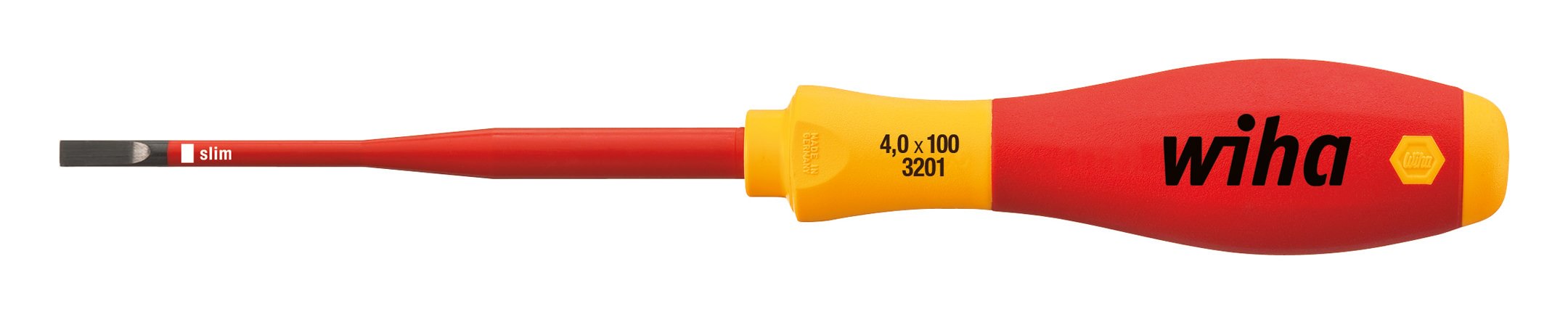 Wiha® Tournevis VDE plat 3201 3,5x0,6x100mm