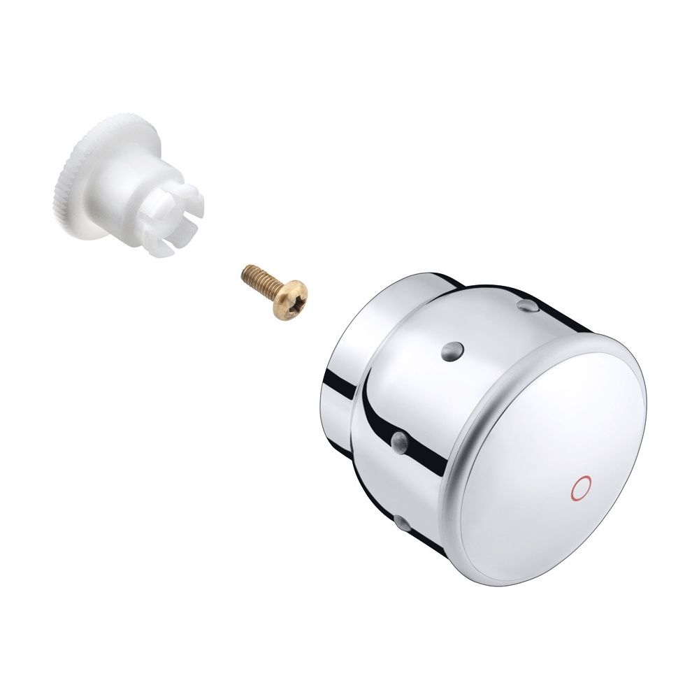 Hansgrohe Poignée côté eau chaude pour Mondial, finition blanc/or, 15292490
