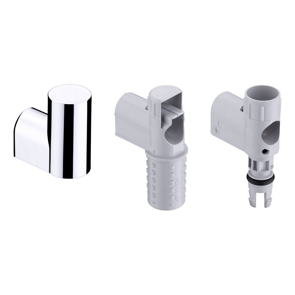 Support mural Hansgrohe, cache Unica D, chromé, 92110000