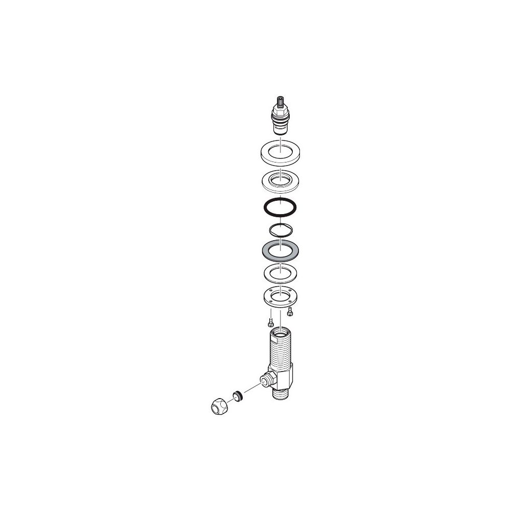 Hansgrohe Vanne d'arrêt 3 trous pour robinetterie de lavabo, Chromé, 92933000