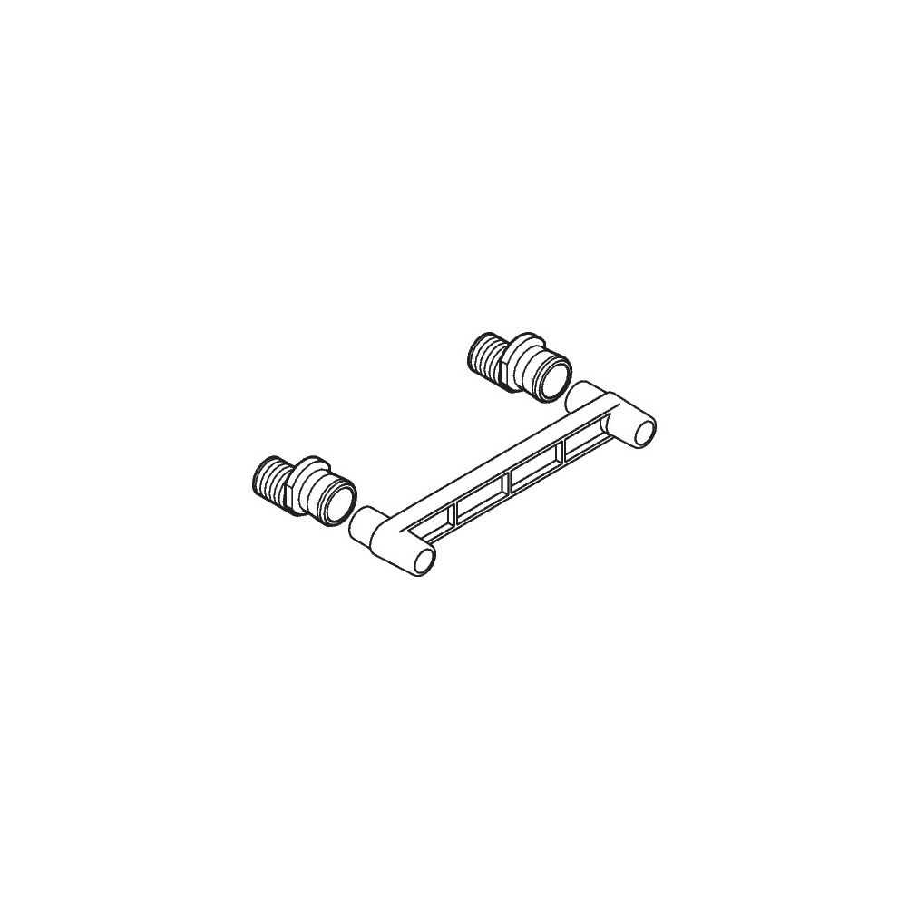 Hansgrohe AXOR Raccord en S pour Arco, chromé, 94136000