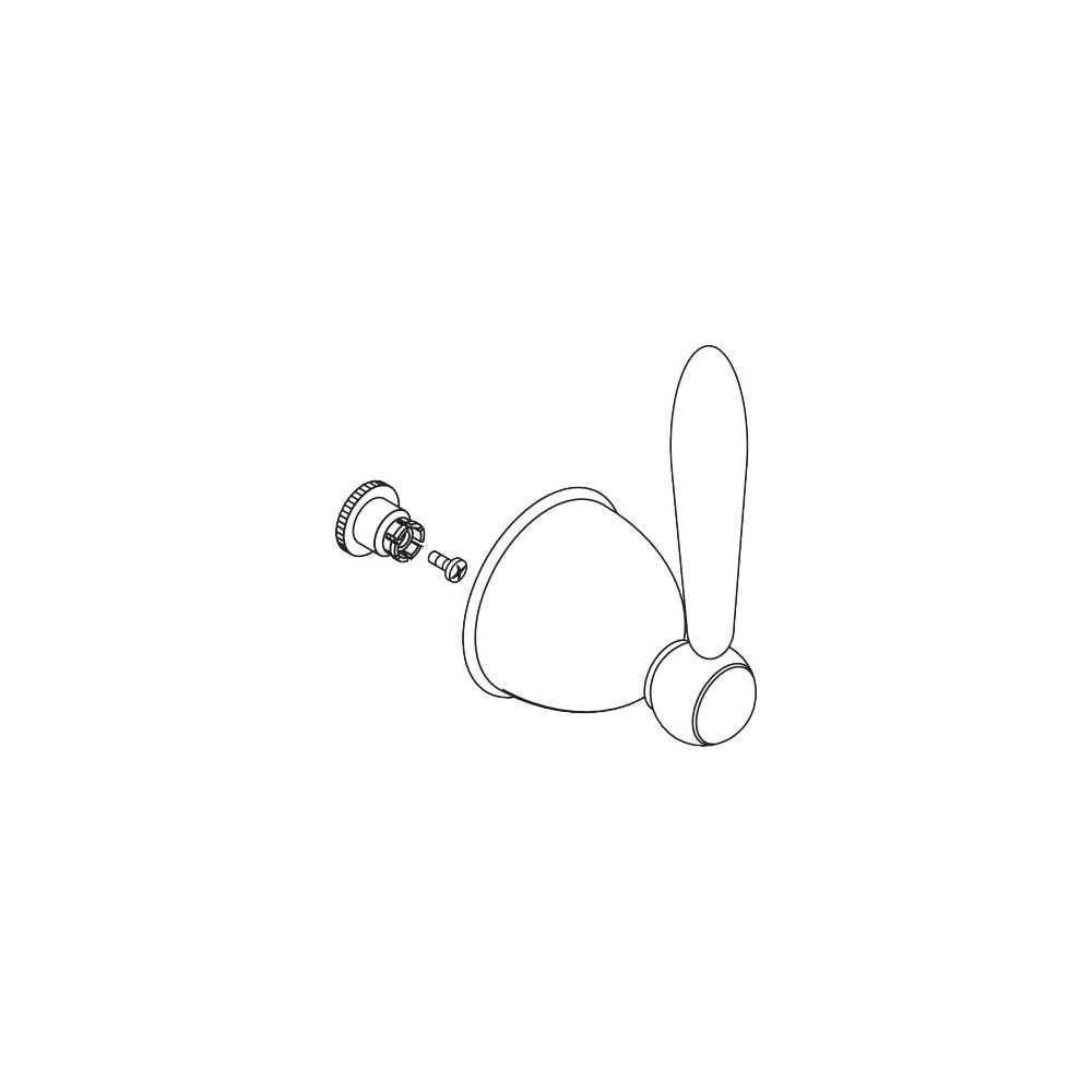 Hansgrohe AXOR Poignée pour Carlton Quattro, chromé, 17993000
