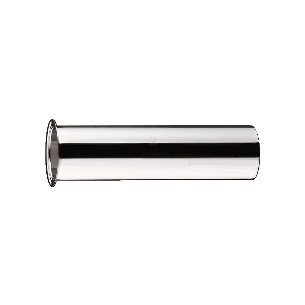 Tube droit Hansgrohe 300 mm DN 32, avec bord, finition acier inoxydable Optic, 53428800