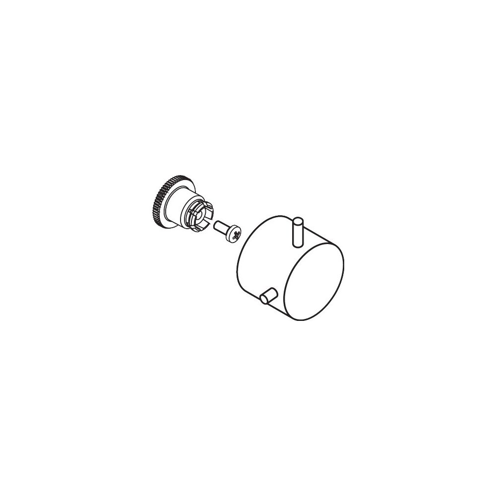 Hansgrohe AXOR Poignée pour vanne encastrée Starck, chromé, 10991000