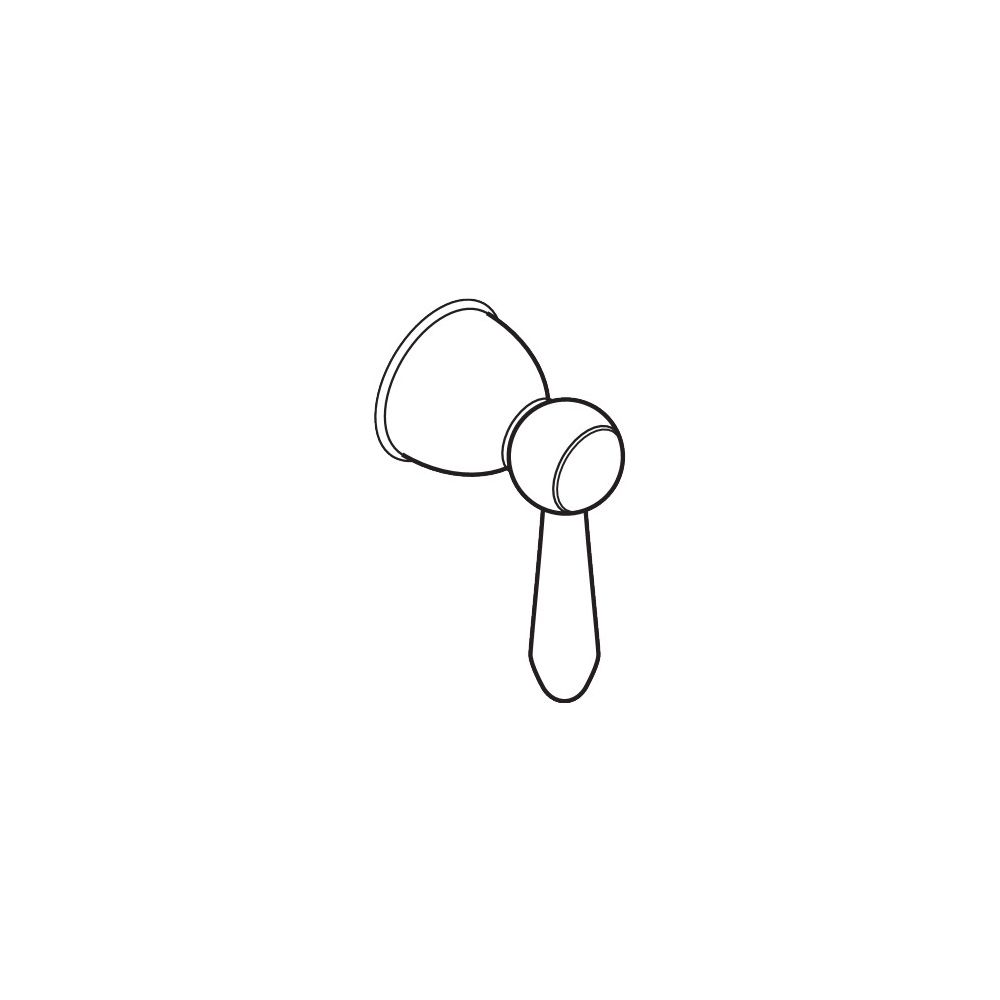 Hansgrohe AXOR Levier de commande pour vanne encastrée Carlton, Chrom/Bois, 17294150