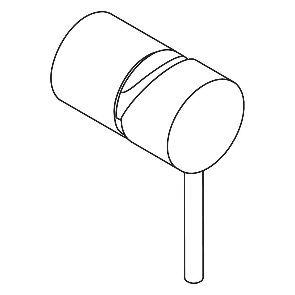 Hansgrohe AXOR kit de conversion pour mitigeur Starck encastré vers poignée Puro pour iBox, chromé, 96557000