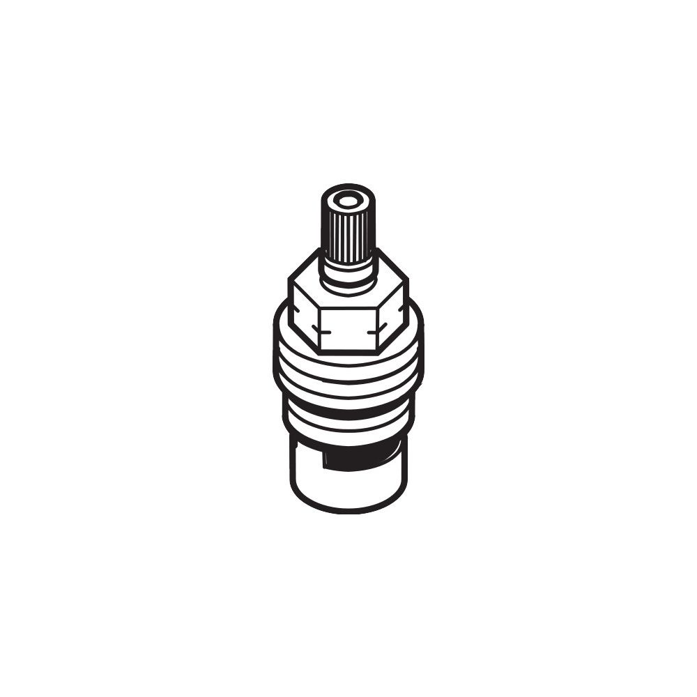 Hansgrohe AXOR Robinet d'arrêt, DN 15, céramique, fermeture à gauche 90°, 96351000