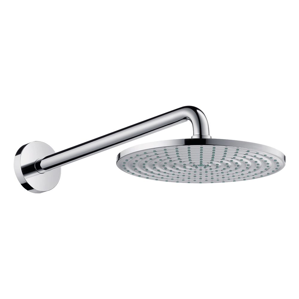 Hansgrohe Pommeau de douche Raindance S 240 mm, 1jet, 18 l/min, Bras de douche 390 mm, Satinox, 27474810