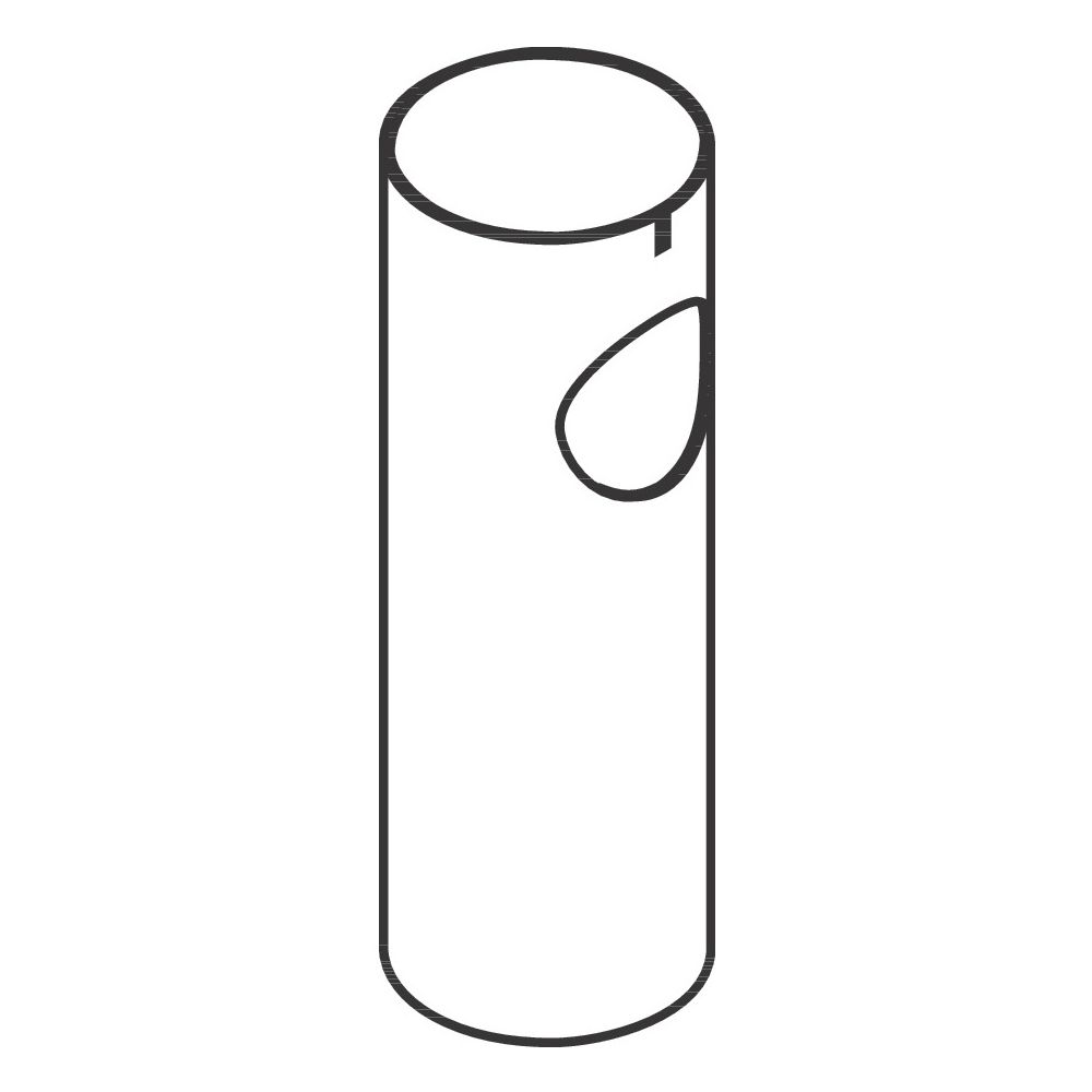 Hansgrohe Tube de siphon design, étiqueté, chromé, 96554000