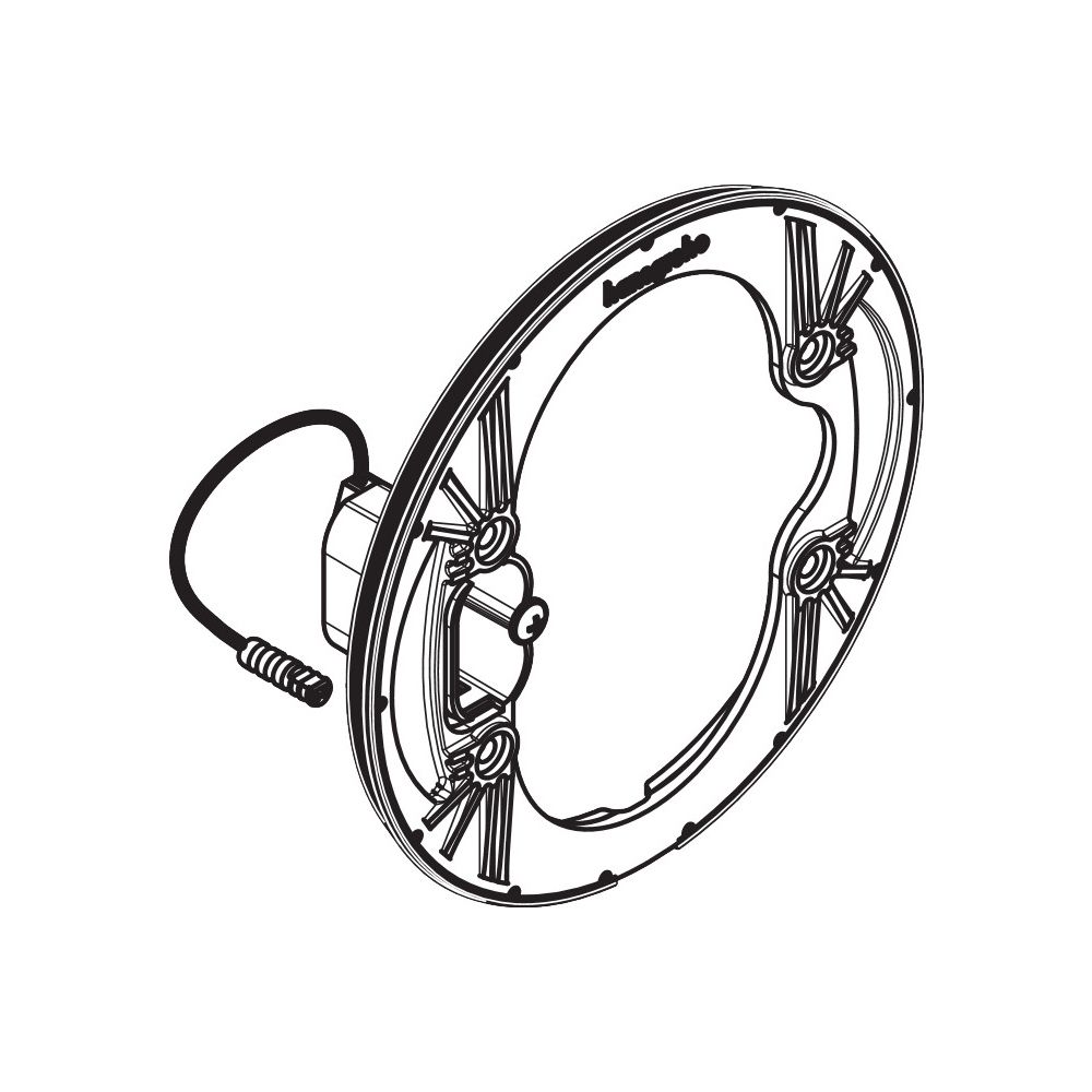 Rosette de support complète Hansgrohe iBox E, 96538000