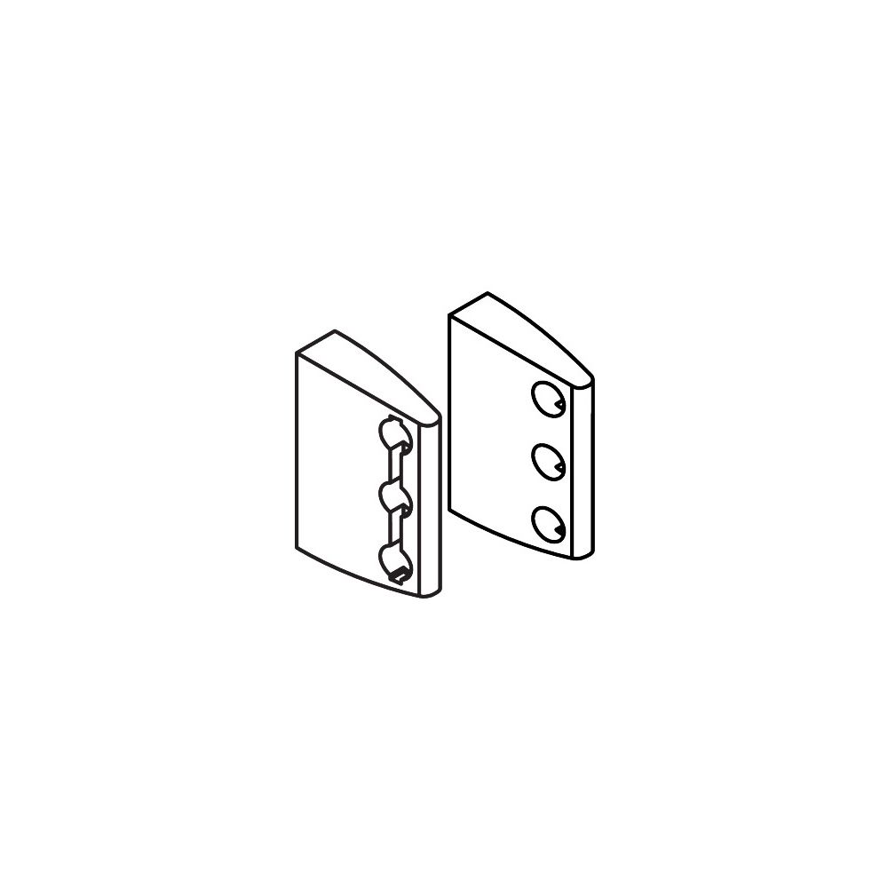Hansgrohe Support de rampe Pharo DP-E ML10/M10, blanc, 96670450