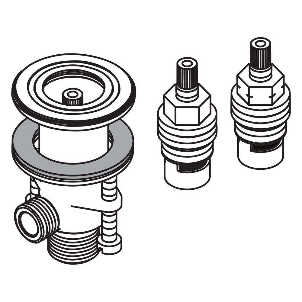 Hansgrohe vanne d'arrêt pour robinetterie de lavabo AXOR 3 trous, 97357000