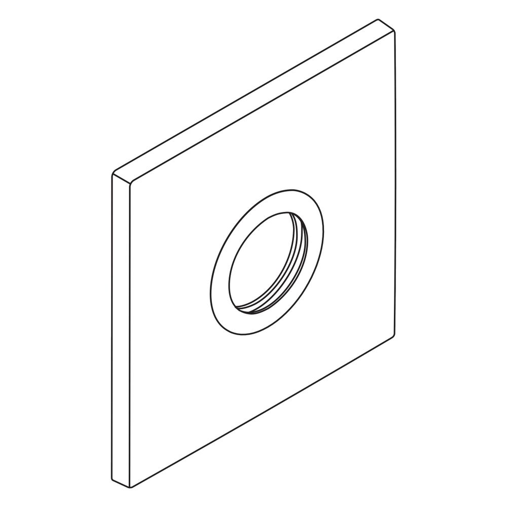 Hansgrohe AXOR Rosette carrée pour mitigeur de douche encastré Citterio, 170x170 mm, 96749000