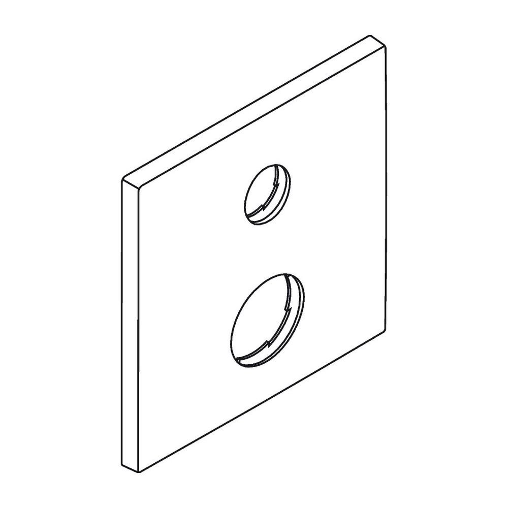 Hansgrohe AXOR Rosette pour mitigeur de baignoire Starck X, 170x170 mm, 97924000
