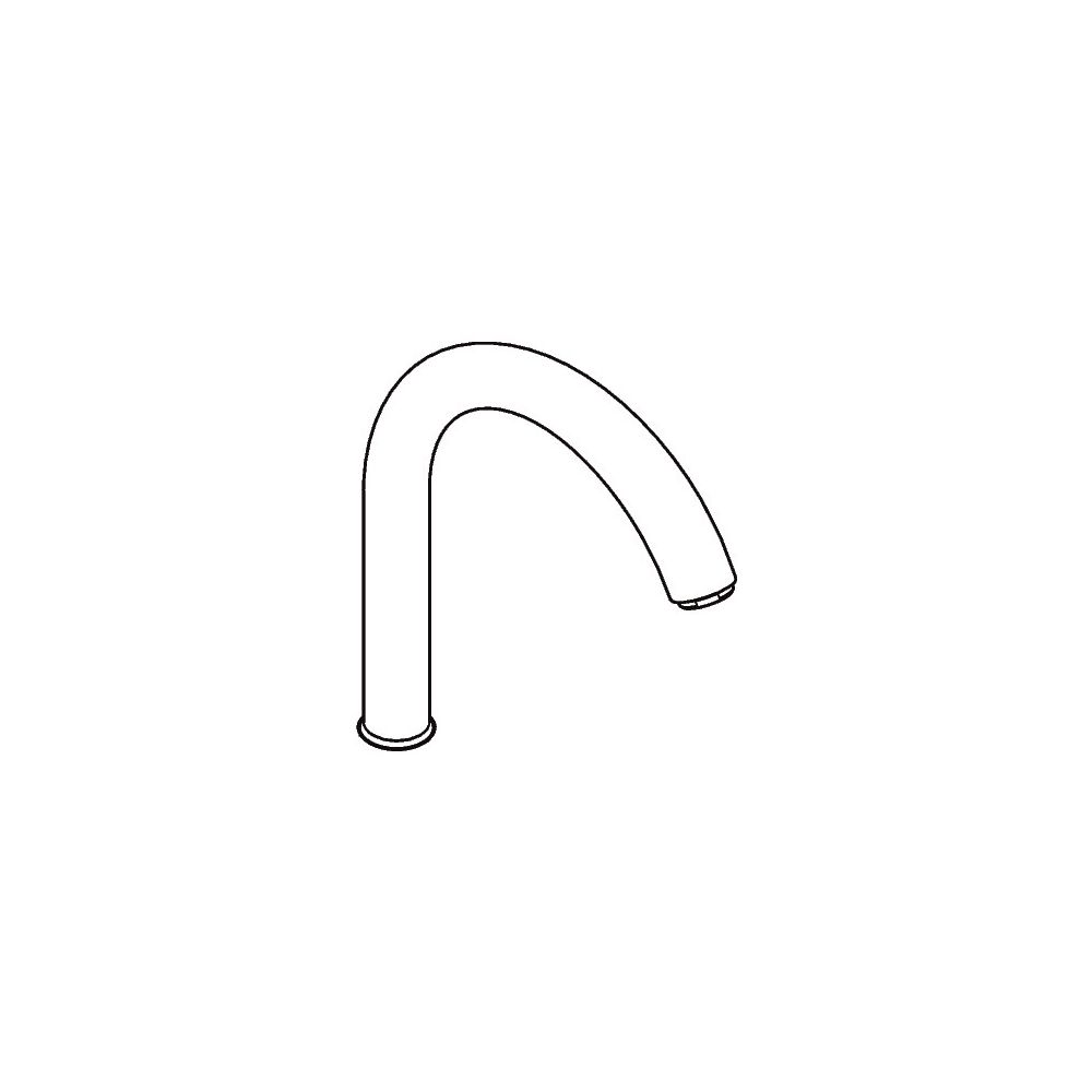 Bec pour mitigeur de lavabo sur modèle fixe, chromé, 92830000