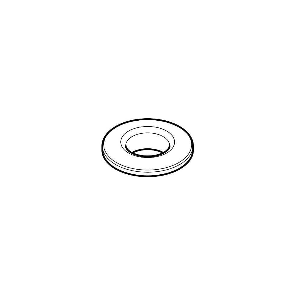 Hansgrohe Rosace Ø 52 mm pour support de robinet de baignoire, chromée, 97159000