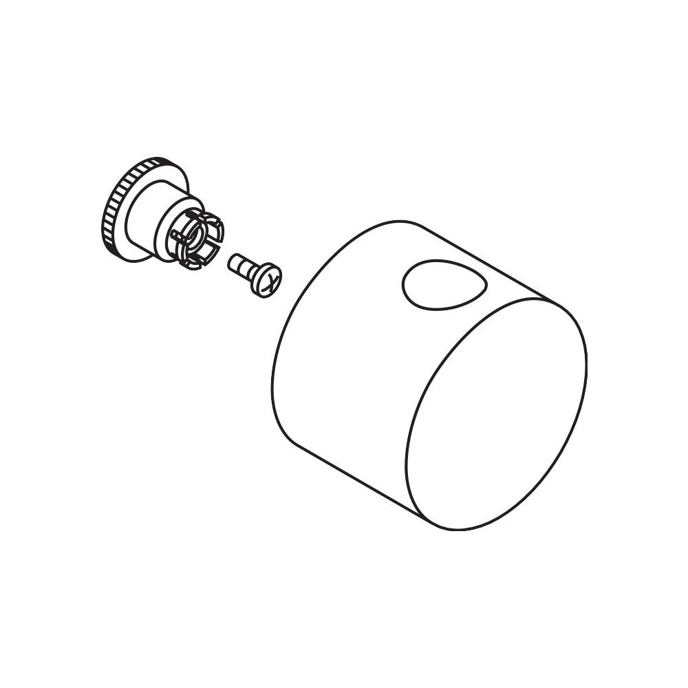 Hansgrohe AXOR Poignée de vanne pour Uno Quattro, à enclenchement, 38993000