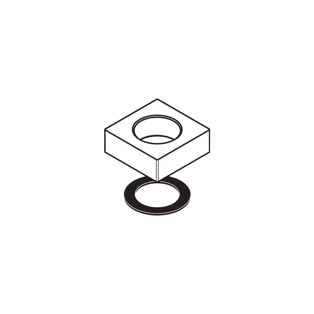 Hansgrohe AXOR Socle pour mitigeur de lavabo Starck X avec douchette télescopique, chromé, 97474000
