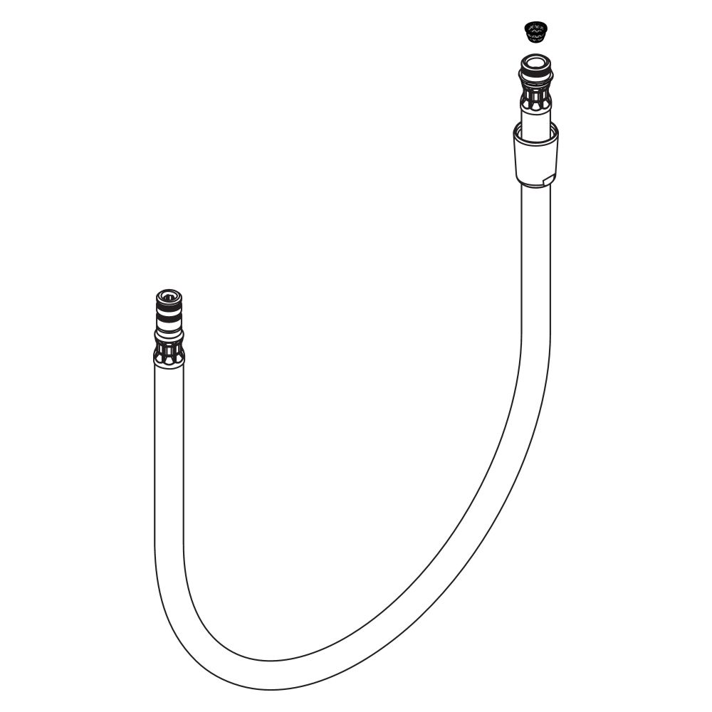 Hansgrohe AXOR Flexible de douche pour mitigeur de cuisine Starck X Allegra, chromé, 97475000