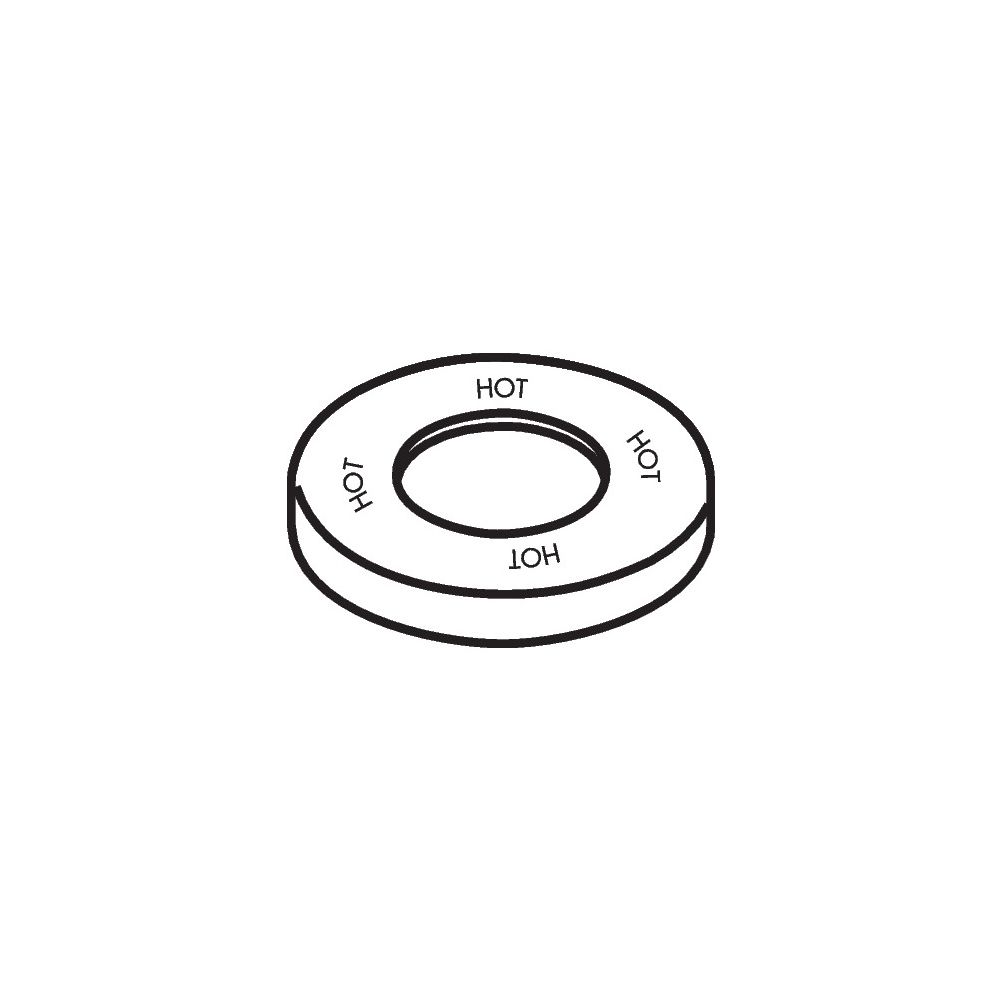 Hansgrohe AXOR Rosace pour mitigeur de baignoire Citterio 4 trous, diamètre 60 mm, 96771000
