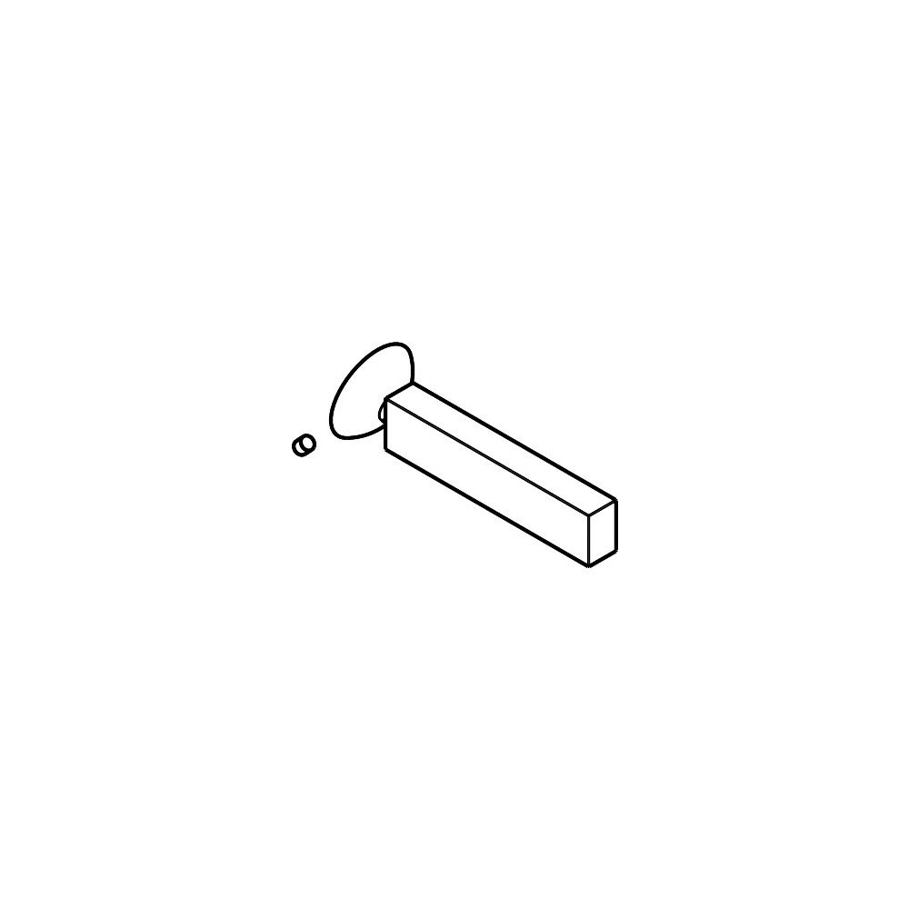 Hansgrohe AXOR Poignée pour mitigeur Citterio mural, Chromé, 39092000