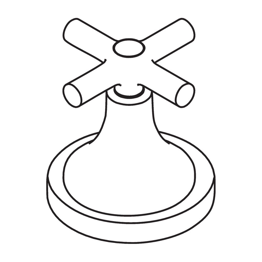 Hansgrohe AXOR Poignée en croix pour Terrano, chromé, 37995000