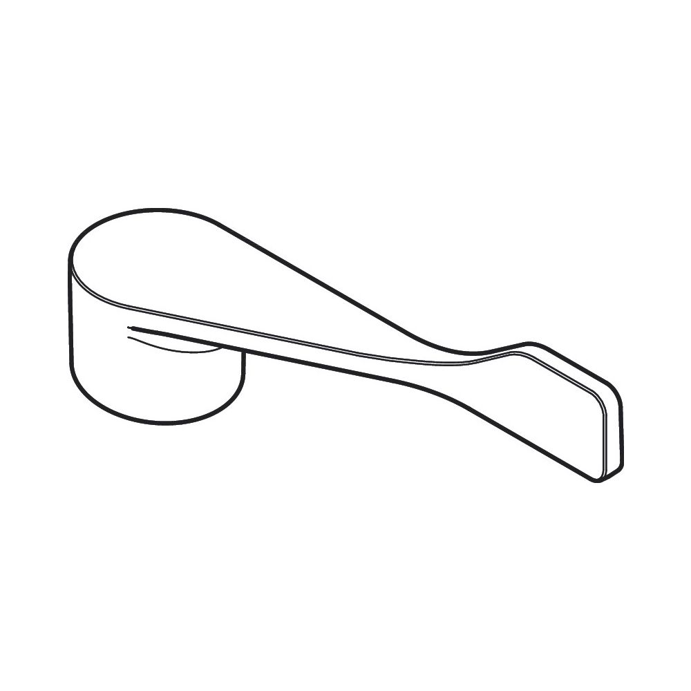 Hansgrohe AXOR Poignée pour mitigeur d'évier série Citterio, finition acier inoxydable, 39891800
