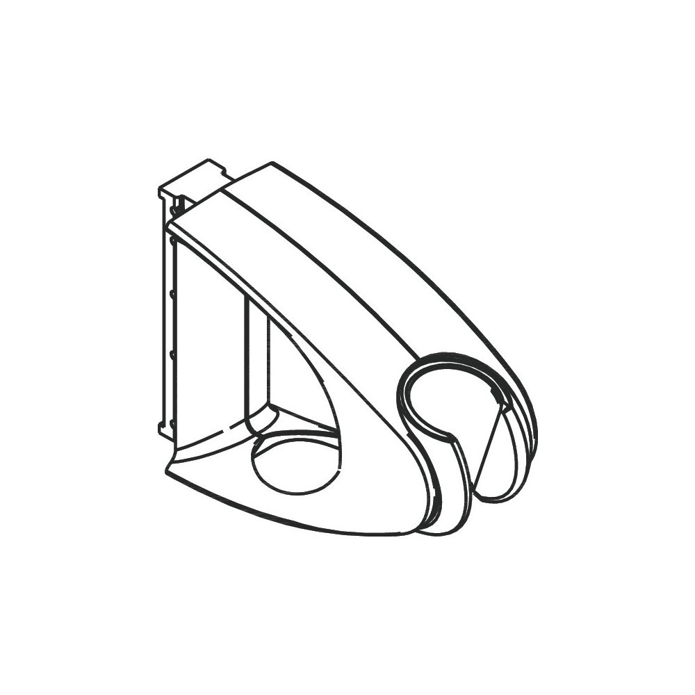 Hansgrohe Glissière pour panneau de douche Unica D/Pharo, chromée, 97024000