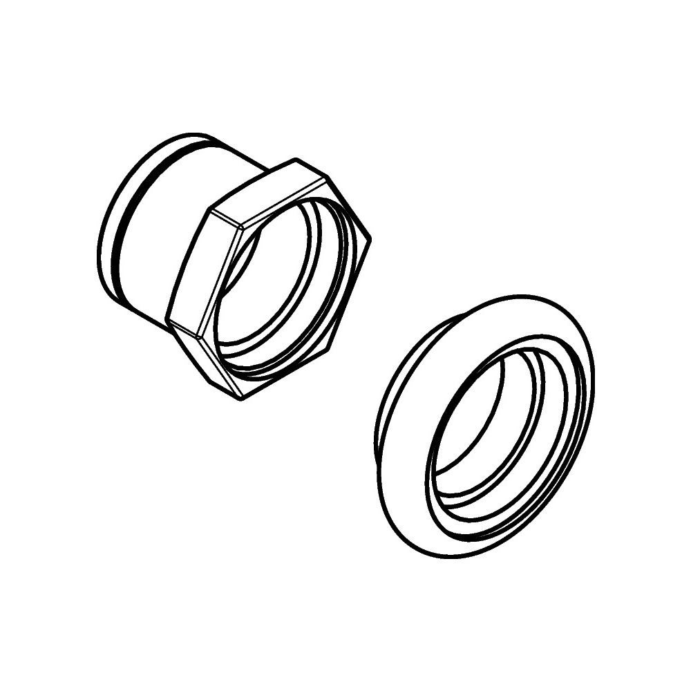 Hansgrohe AXOR Manchon pour robinetterie mitigeuse à deux poignées pour lavabo, série Montreux, 97993820