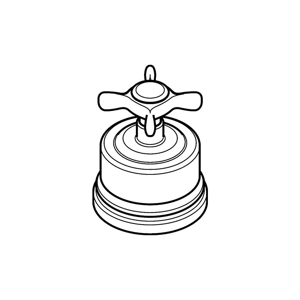 Hansgrohe AXOR Poignée pour Montreux Quattro/Trio, finition brossé nickel, 16593820
