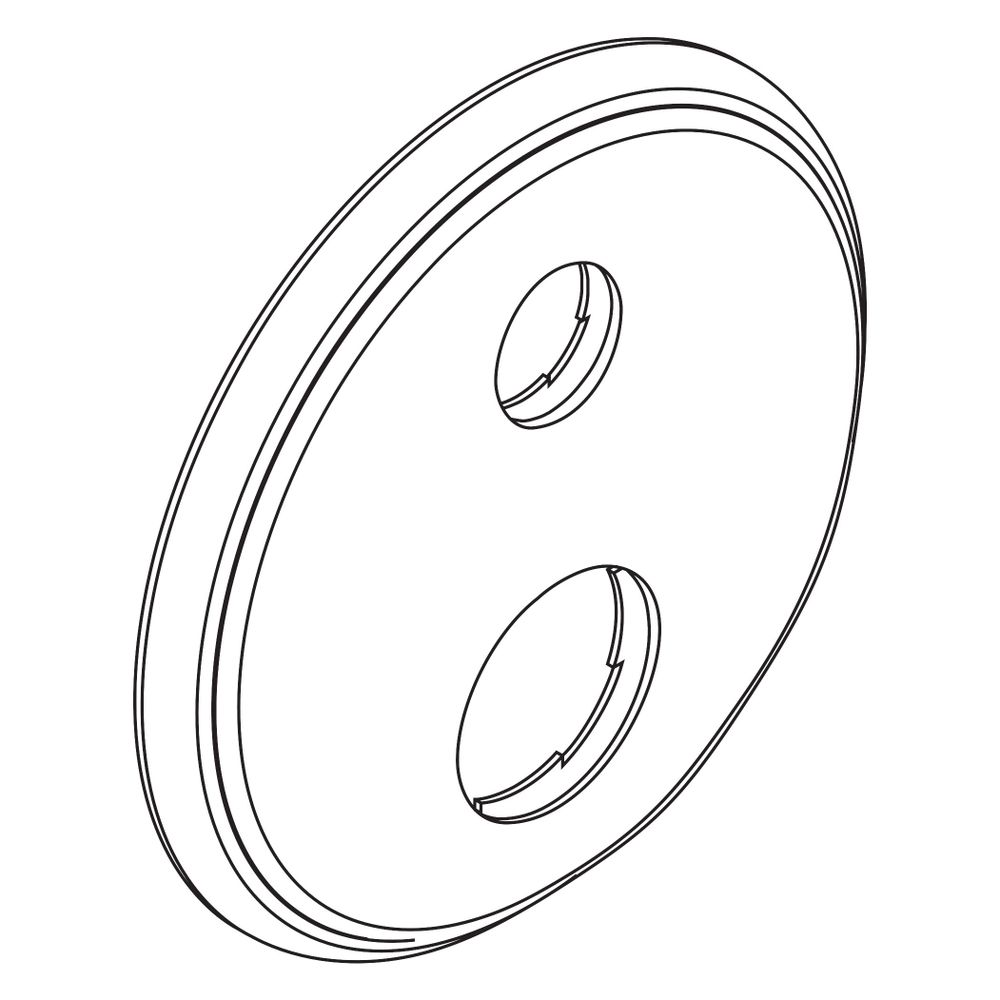 Hansgrohe AXOR Rosace pour vanne de mélange UP Montreux, Nickel brossé, 98668820