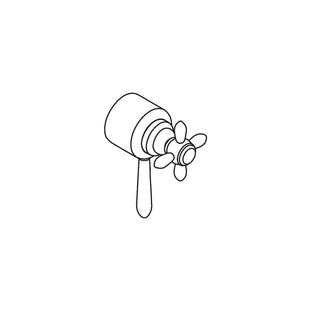 Hansgrohe AXOR Poignée Triostat pour Carlton, Chromé, 17392000
