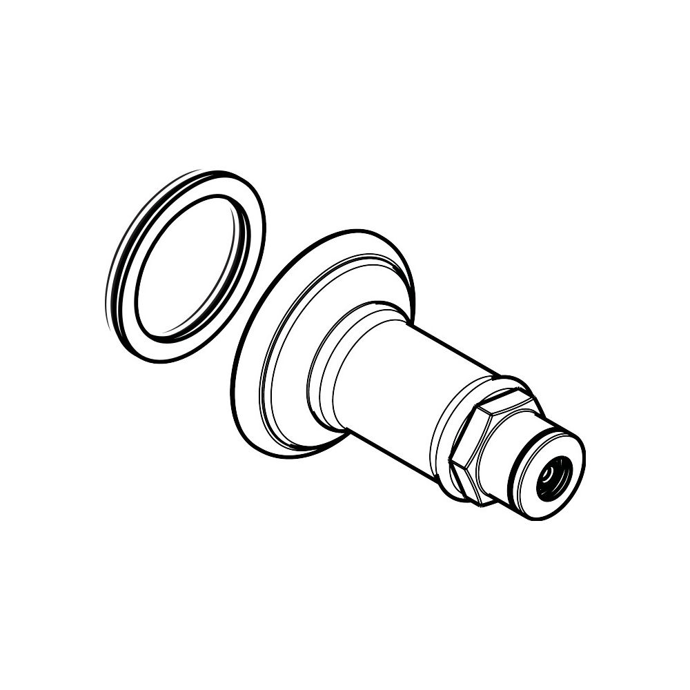 Embase de poignée Hansgrohe AXOR pour robinetterie de lavabo 3 trous murale Montreux, nickel poli, 98578830