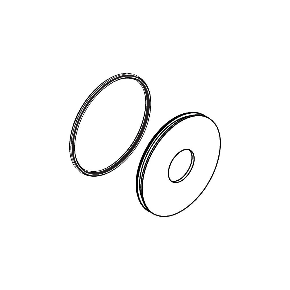 Rosette Hansgrohe AXOR pour mitigeur de lavabo 2 trous UP F-Set Uno, chromé, 96913000