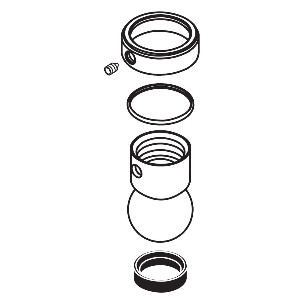 Hansgrohe Bille articulée avec bague de sécurité, Chromé, 98941000